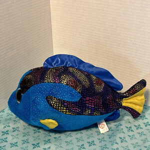 Large Ty Beanie Boos Plush Aqua, Fish stuffed animal figure 2017